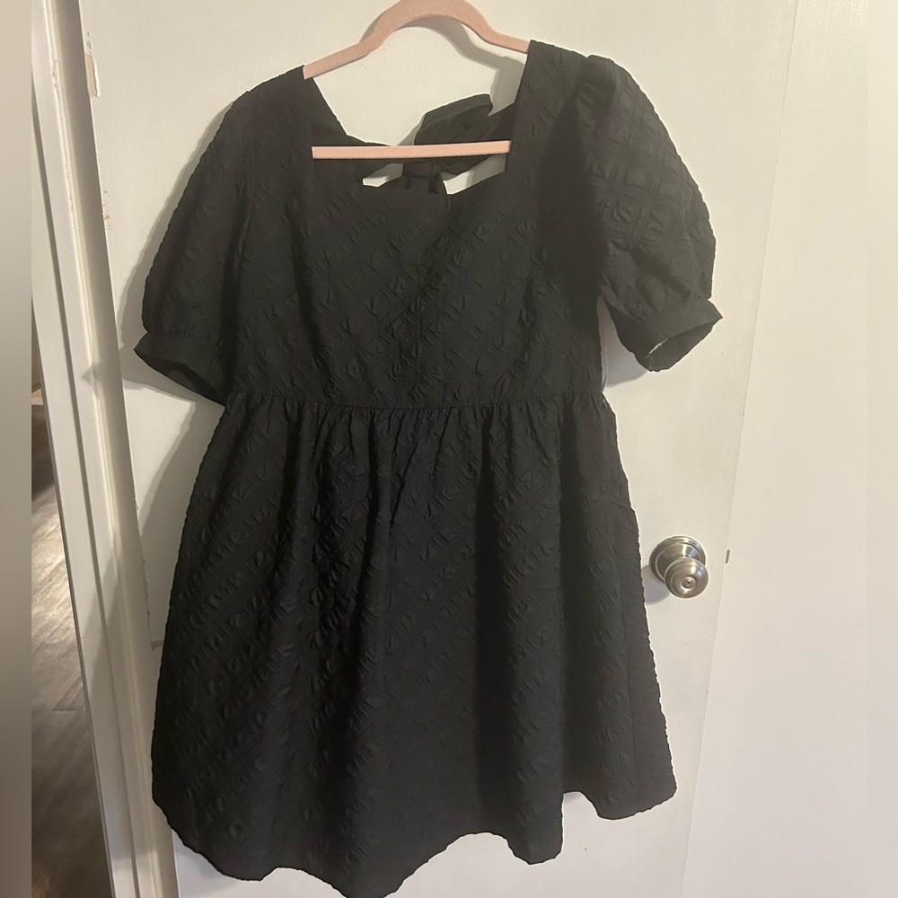 Black dress.